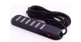 Alargador Multiple 6P 10A 2P+T 3MTS Prot S3630GBFM3 — BTicino — Bticino