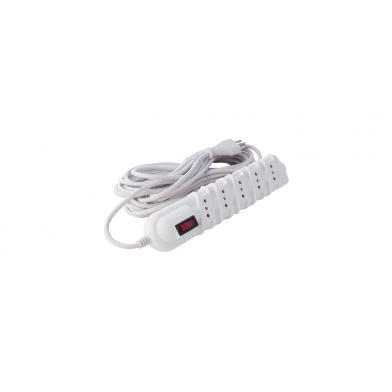 Alargador Multiple 5P 3Mt Con Int+pil Marfil Rm 93PT3M9001 — Rema — Rema