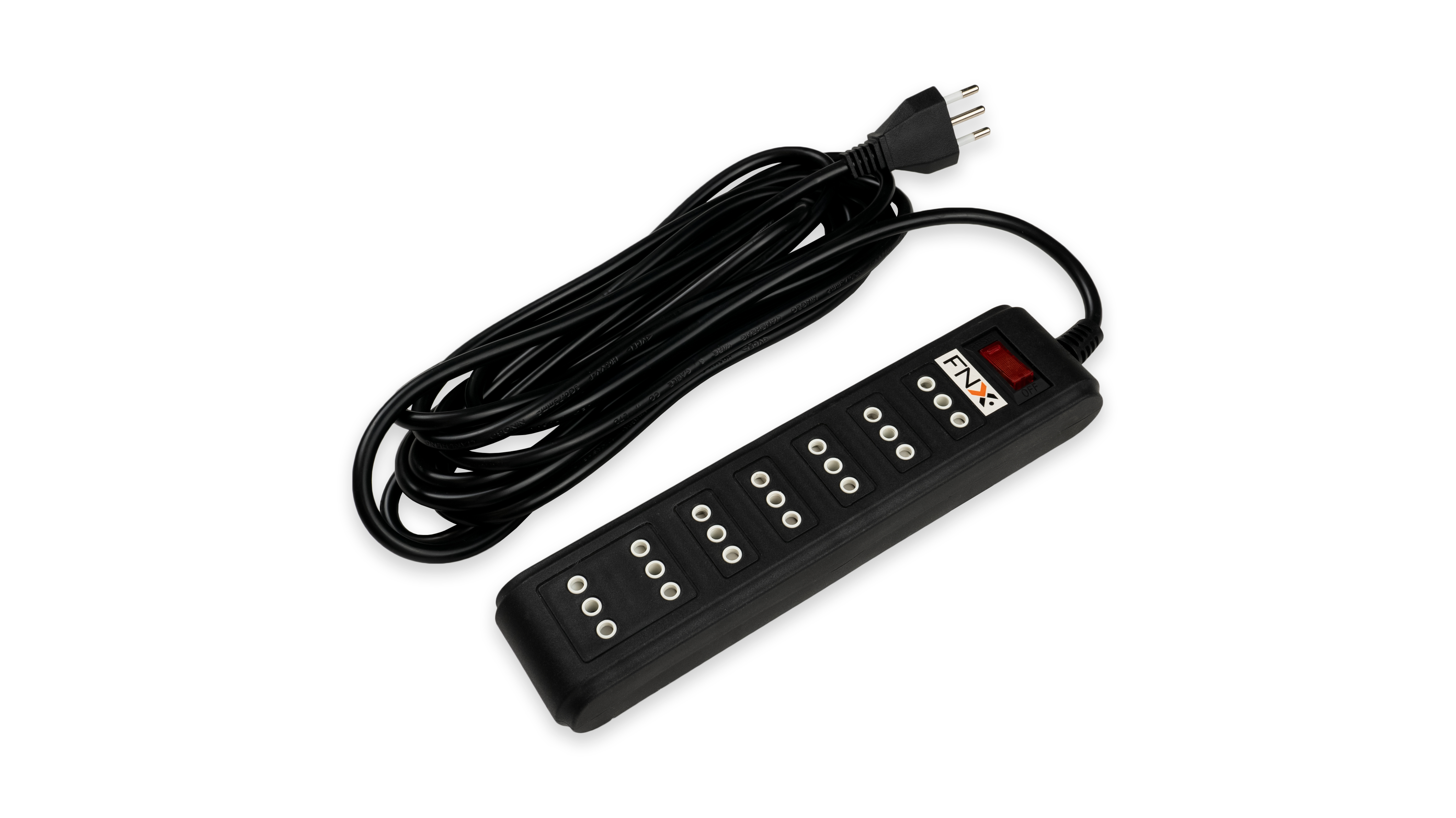 Alargador Multiple 7P 5MT Negro ALM7004-5M-N — FNX — FNX