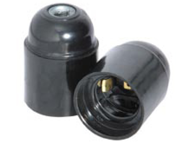 Portalampara de Bakelita E-27 Bornes con Tornillos - Negro MWD070200032 — Schneider Electric — Schneider Electric