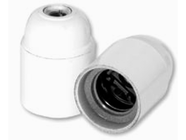 Portalampara de Bakelita E-27 Bornes con Tornillos - Blanco MWD070200030 — Schneider Electric — Schneider Electric
