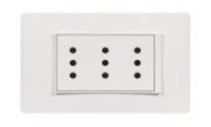 Enchufe Triple 10A 250VAC Blanco Armada Lúzica PU1313 — BTicino — Bticino