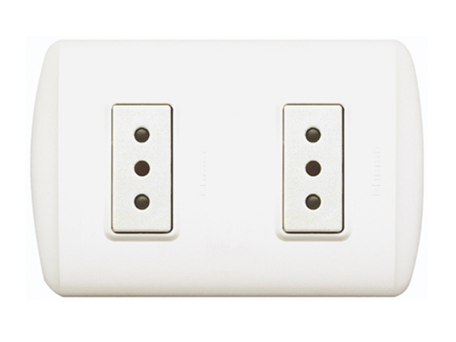 Enchufe Hembra Doble Linea Modus Plus Armada 1208BN — BTicino — Bticino