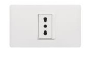 Enchufe Simple 10/16A Placa Armada Blanco Luzica PU1180 — BTicino — Bticino