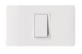 Interruptor 9/12 Simple Placa Armada Blanco Luzica PU1100 — BTicino — Bticino