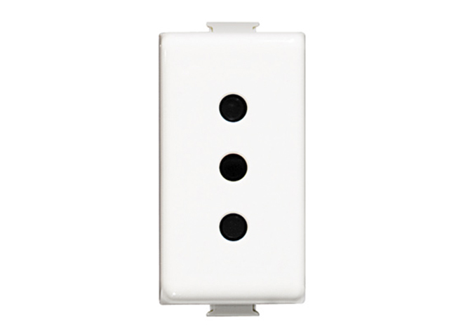 Enchufe Hembra 10A Matix Color Blanco AM5113 — BTicino — Bticino