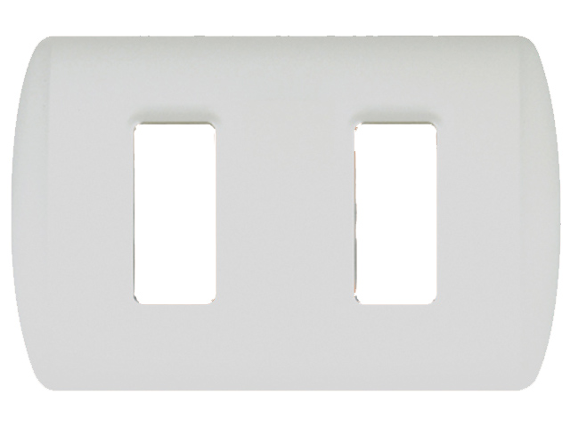 Placa 2 Modulos Modus Plus Color Blanco E5P2BN — BTicino — Bticino