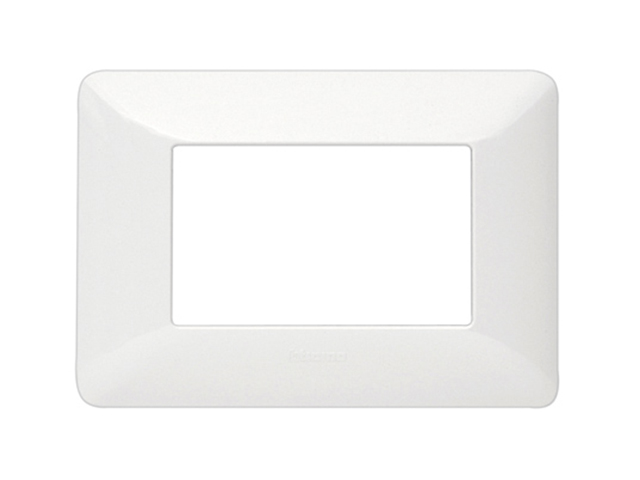 Placa 3 Modulos Tecnopolimero Matix Color Blanco AM503/3BN — BTicino — Bticino
