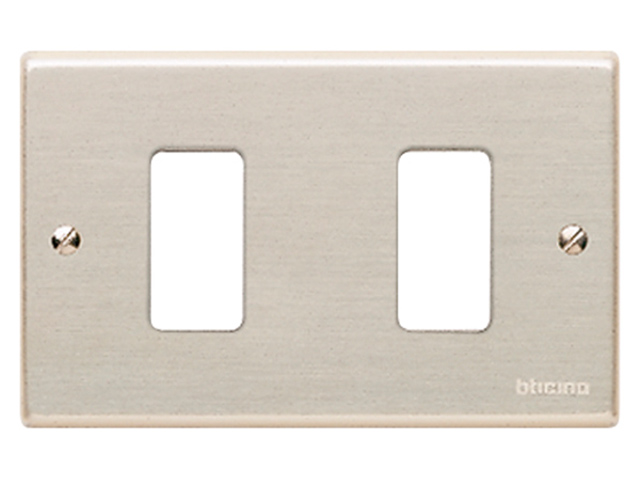 Placa 2 Puesto Magic Matix Color Oxidal 503/2 — BTicino — Bticino