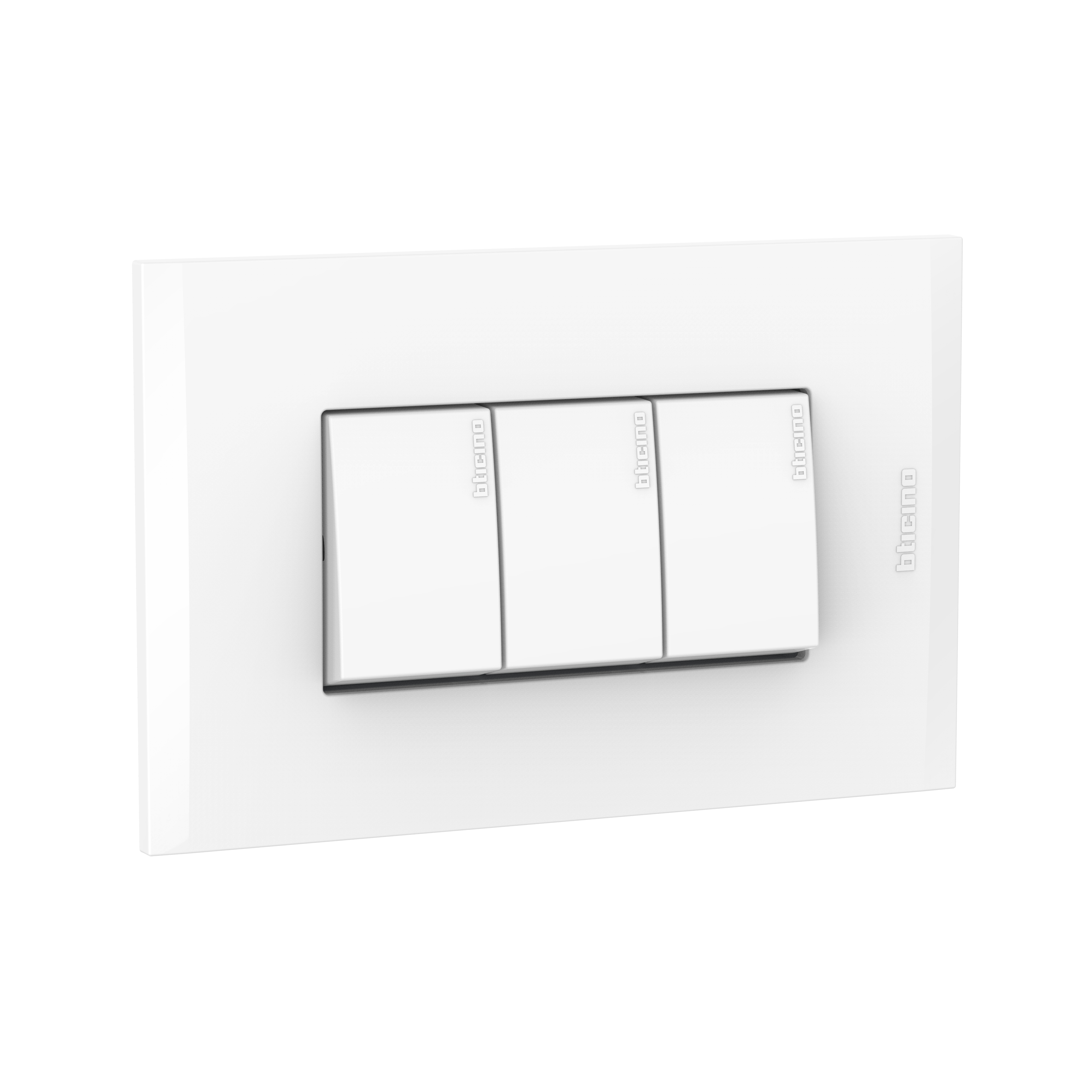 Interruptor Triple 10AX Blanco PL3P Blan AF2300EB — BTicino — Bticino