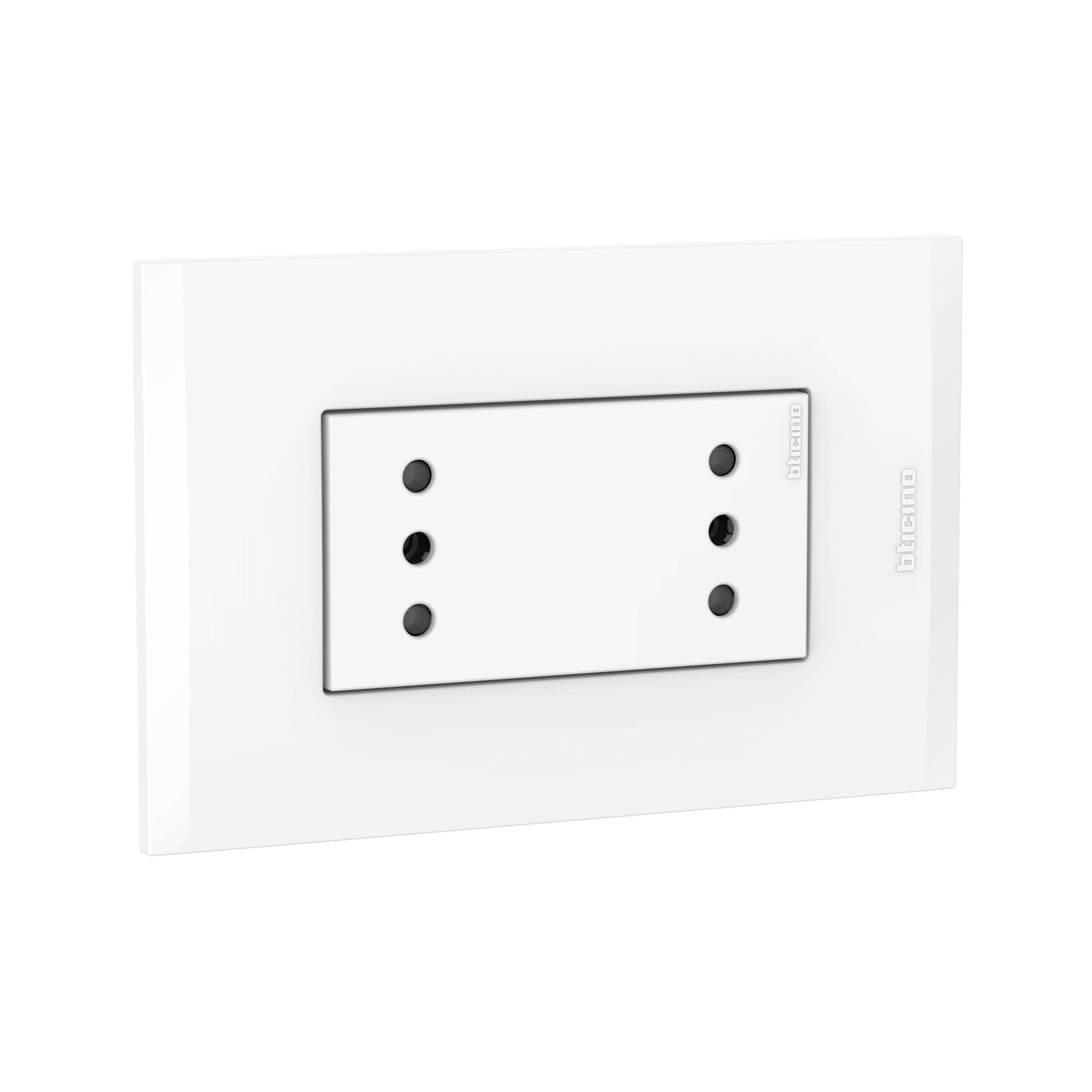 Toma Duplex 10A Blanca PL3P Blanca AF2113E2B — BTicino — Bticino