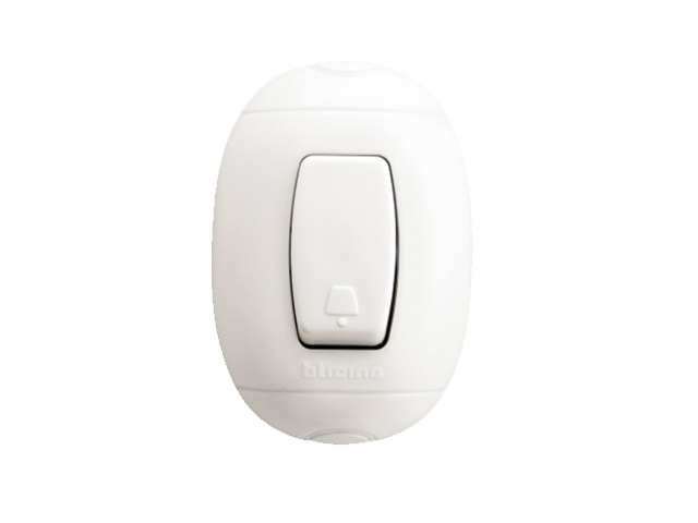 Pulsador (NA) Oval Color Blanco P59B — BTicino — Bticino