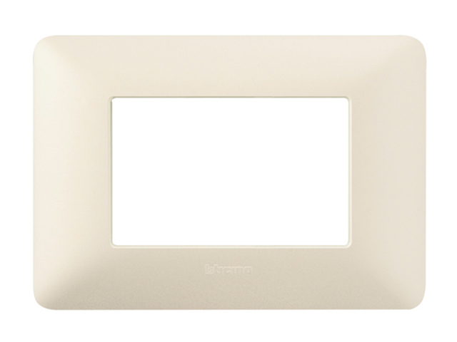 Placa 2 Modulos Aluminio Mate Matix Color Gris Perla AM503M2GP — BTicino — Bticino