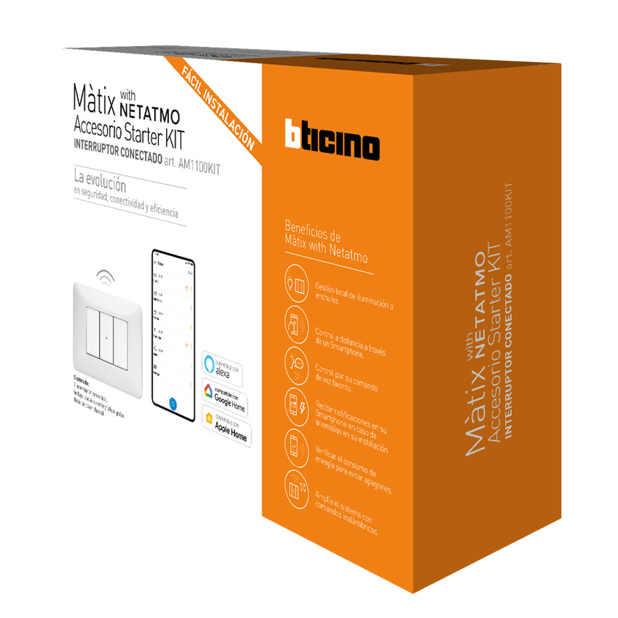 Complemento Starterkit Matix B/netatmo Interruptor Conectado AM1100KIT — BTicino — Bticino