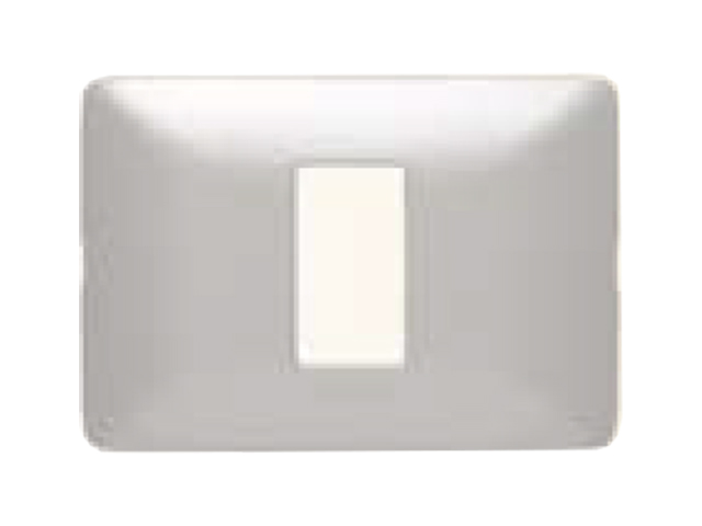 Placa 1 Modulo Aluminio Mate Matix Color Aluminio Natural AM503M1AL — BTicino — Bticino
