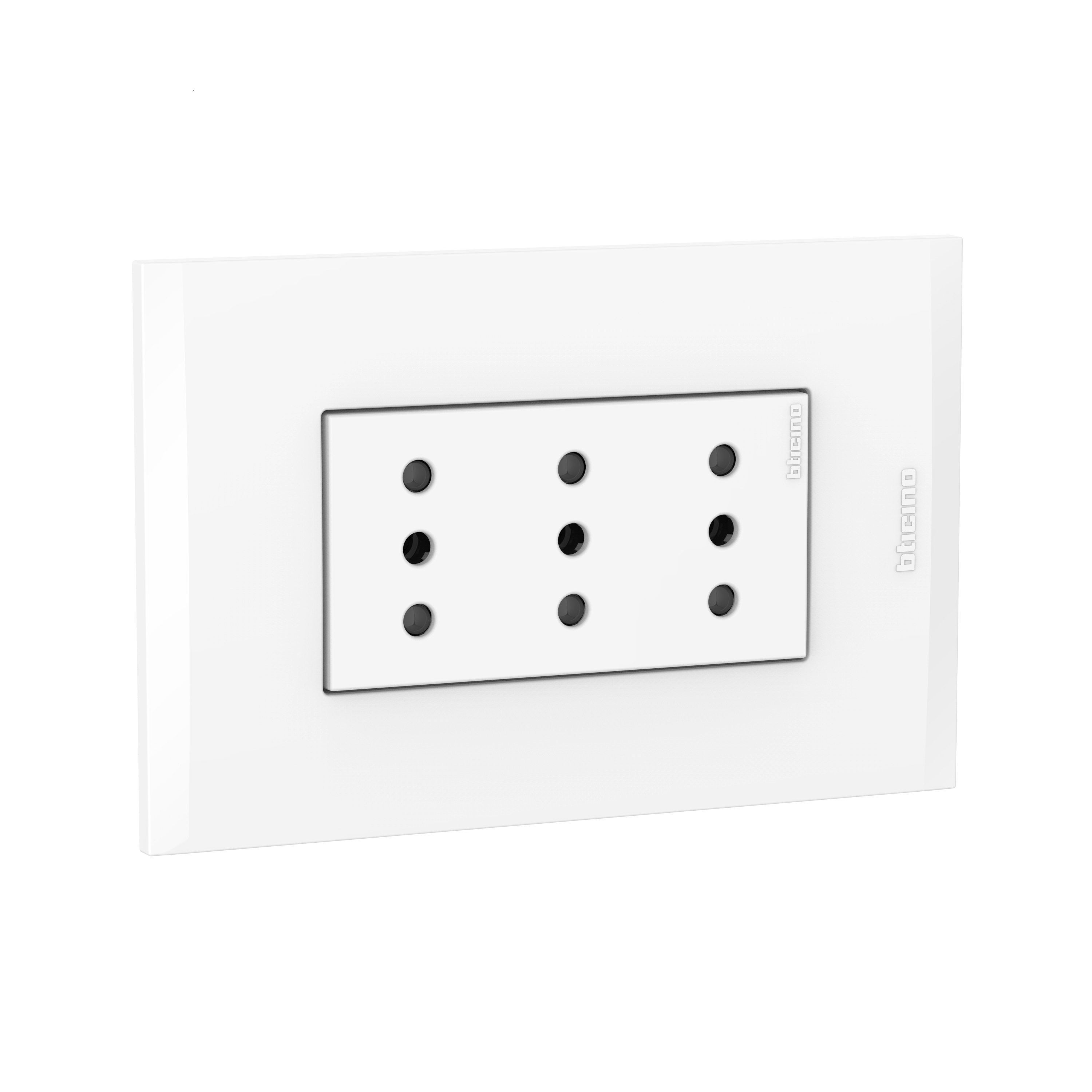 Toma Triplex Blanca PL3P Blanca AF2113E3B — BTicino — Bticino
