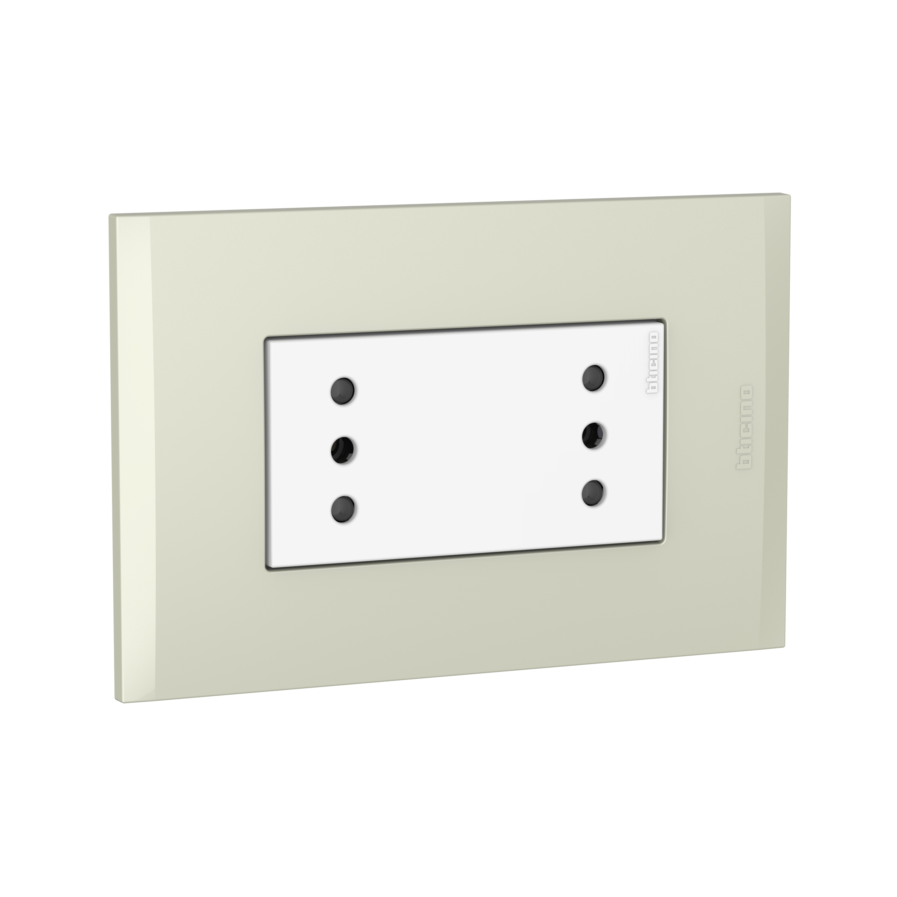 Toma Duplex 10A Blanca PL3P Perla AF2113E2BNA — BTicino — Bticino
