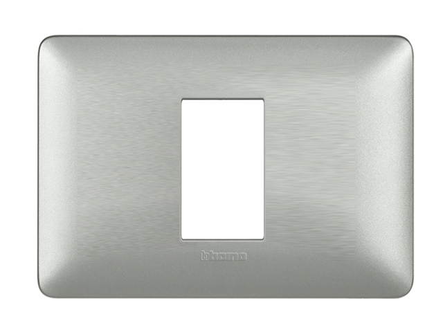 Placa 1 Modulo Aluminio Mate Matix Color Plata AM503M1SL — BTicino — Bticino