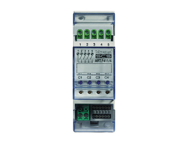 Actuador de 4 Reles para Iluminacion/motor Myhome - 2 Modulos F411_4 — BTicino — Bticino