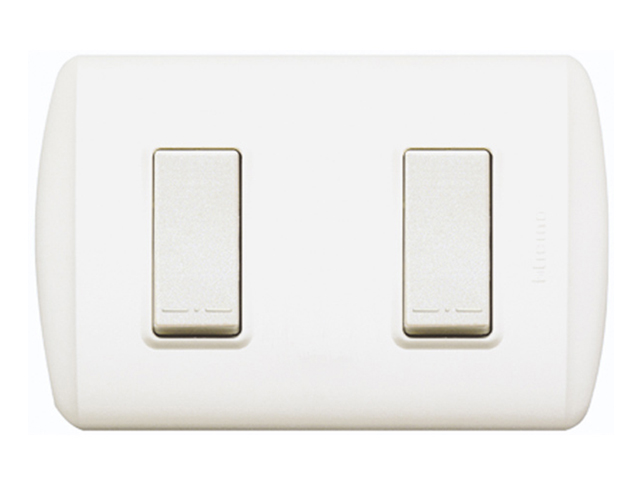 Interruptor Doble (9/15) Linea Modus Plus Armada 1200BN — BTicino — Bticino