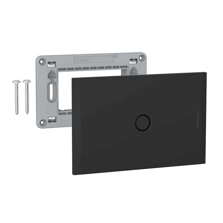 Placa Ciega Black con Soporte AF5S0NG — BTicino — Bticino