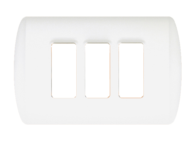 Placa 3 Modulos Modus Plus Color Blanco E5P3BN — BTicino — Bticino