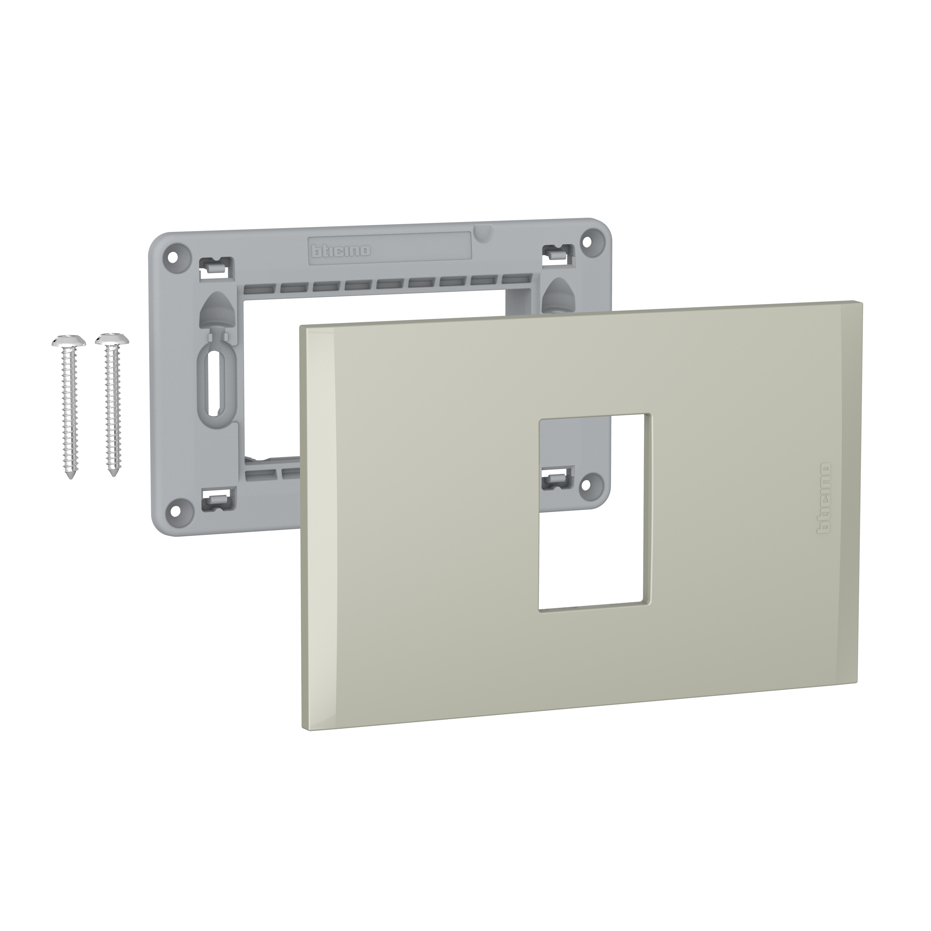 Placa 1P Terra con Soporte AF5S1TI — BTicino — Bticino