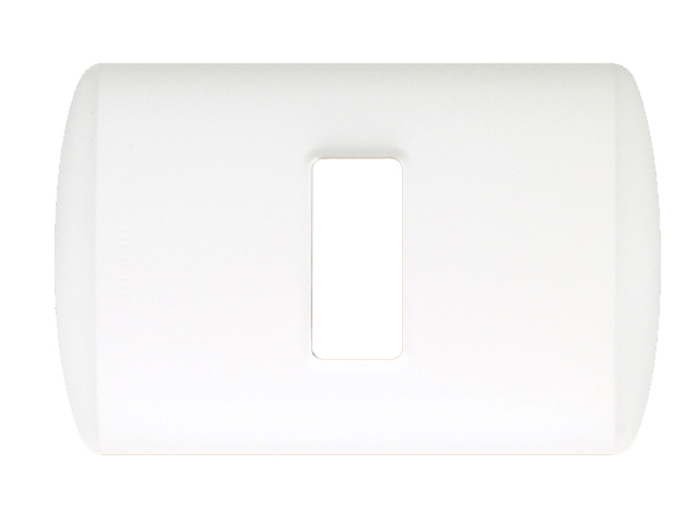 Placa 1 Modulo Modus Plus Color Blanco E5P1BN — BTicino — Bticino