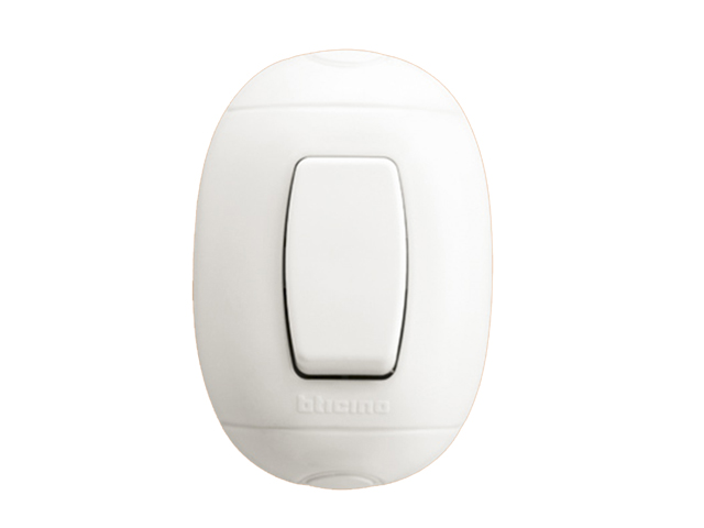 Interruptor (9/12) Oval Color Blanco P52B — BTicino — Bticino