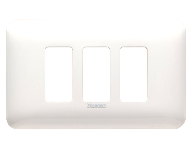 Placa 3 Modulos Magic Nea Color Blanco M903M3BN — BTicino — Bticino