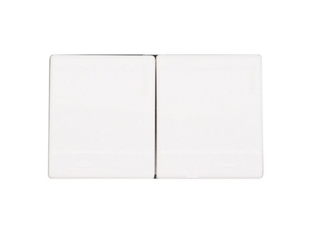 Interruptor de Tecla Doble (9/12)/(9/24) 1,5 Modulos Matix Color Blanco AM5003T15 — BTicino — Bticino