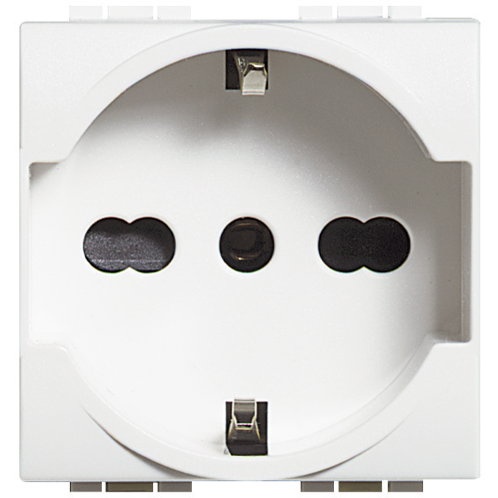 Hembra Mod L&L Schuko 10/16A Bl N4140_16 — BTicino — Bticino