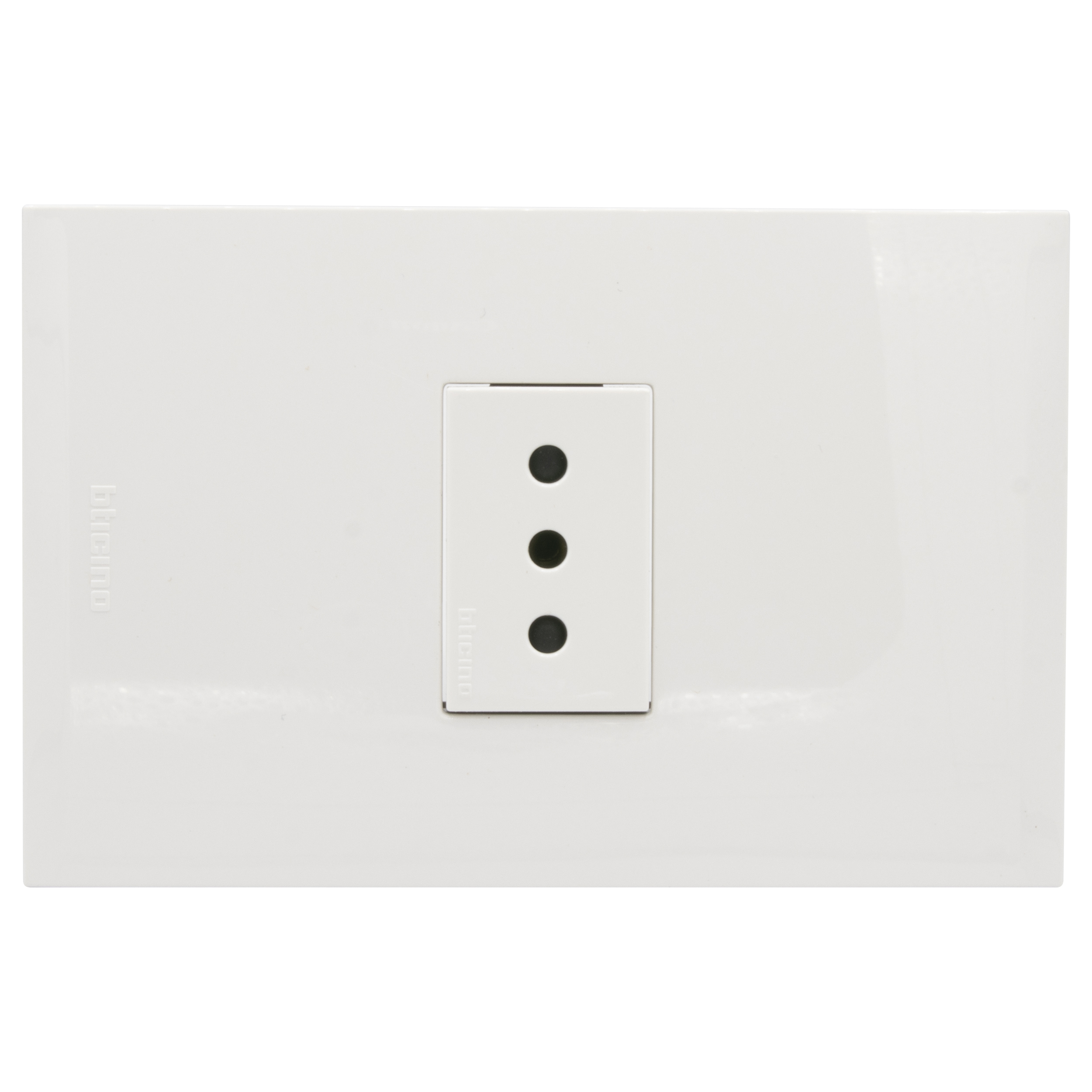 Toma 2P+T 10A Blanca PL1P Blanca AF2113E1B — BTicino — Bticino
