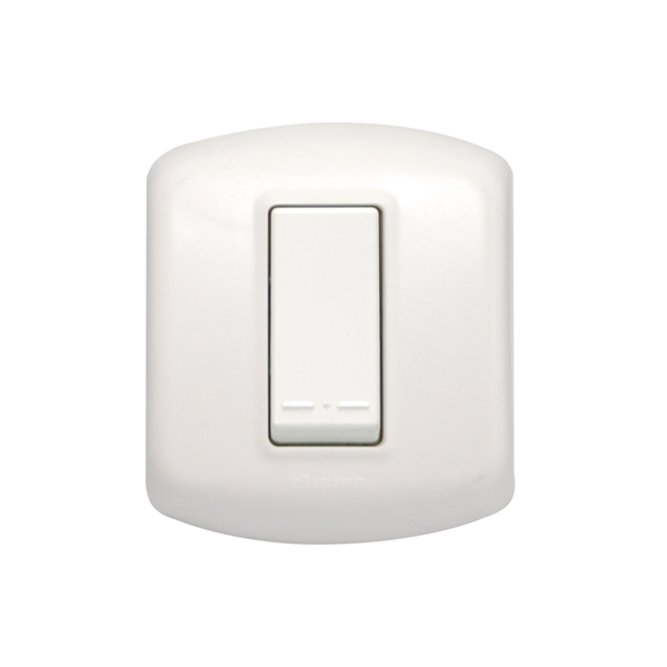 Interruptor (9/12) Modus Plus Sobrepuesta Casquete Color Blanco CAL1100BN — BTicino — Bticino