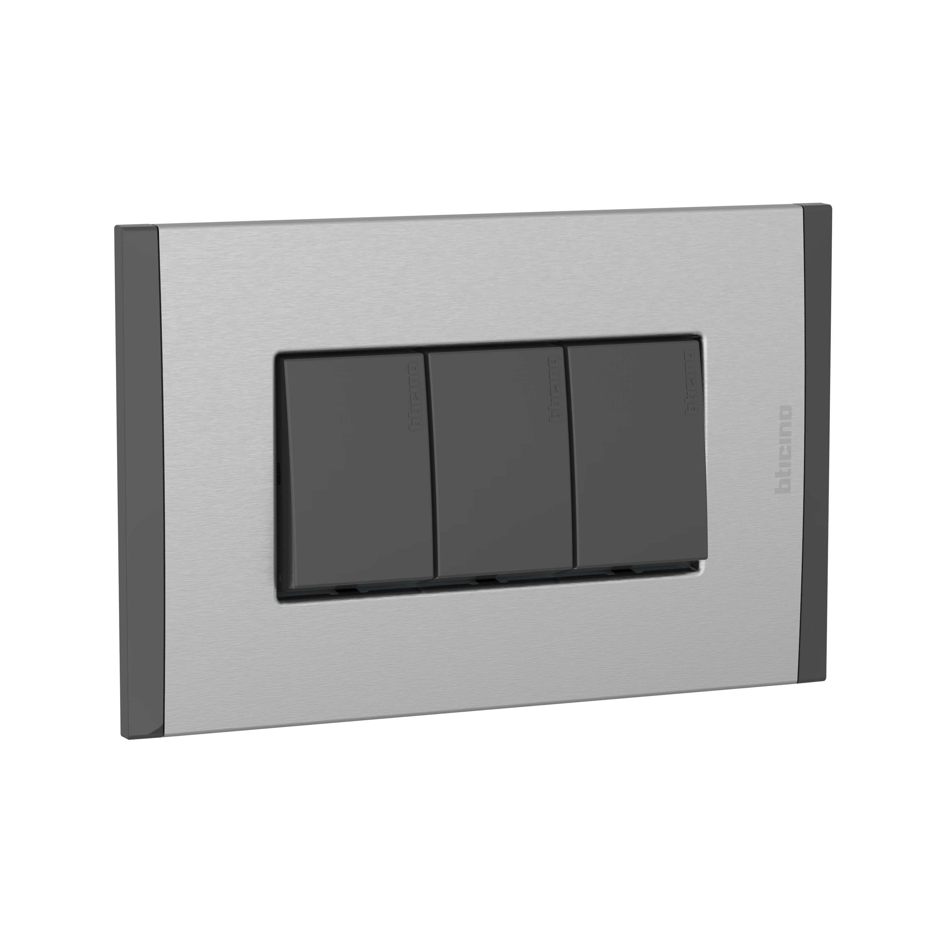 Interruptor Triple 10AX Antracita PL3P M AF2300EAMT — BTicino — Bticino