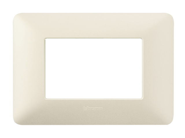 Placa 3 Modulos Aluminio Mate Matix Coor Gris Perla AM503M3GP — BTicino — Bticino