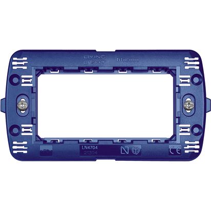Soporte Placa Eliptica 4 Modulos Livinglight con Tornillos LN4704 — BTicino — Bticino