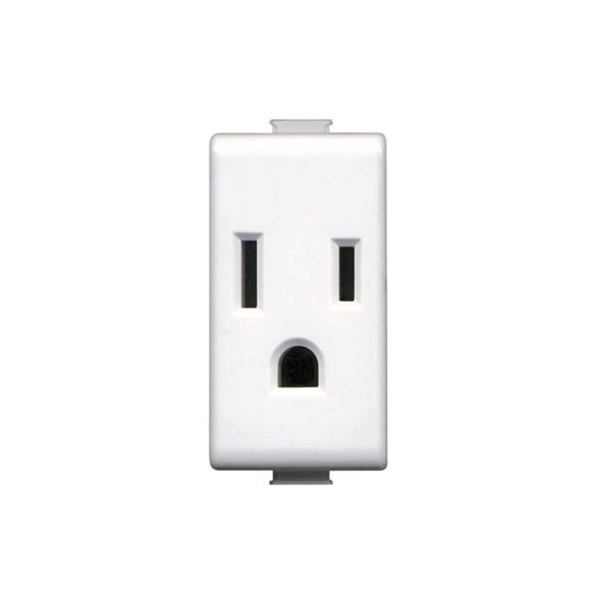 Enchufe Hembra Estandar Seguridad Americano Matix Color Blanco AM5028TS — BTicino — Bticino