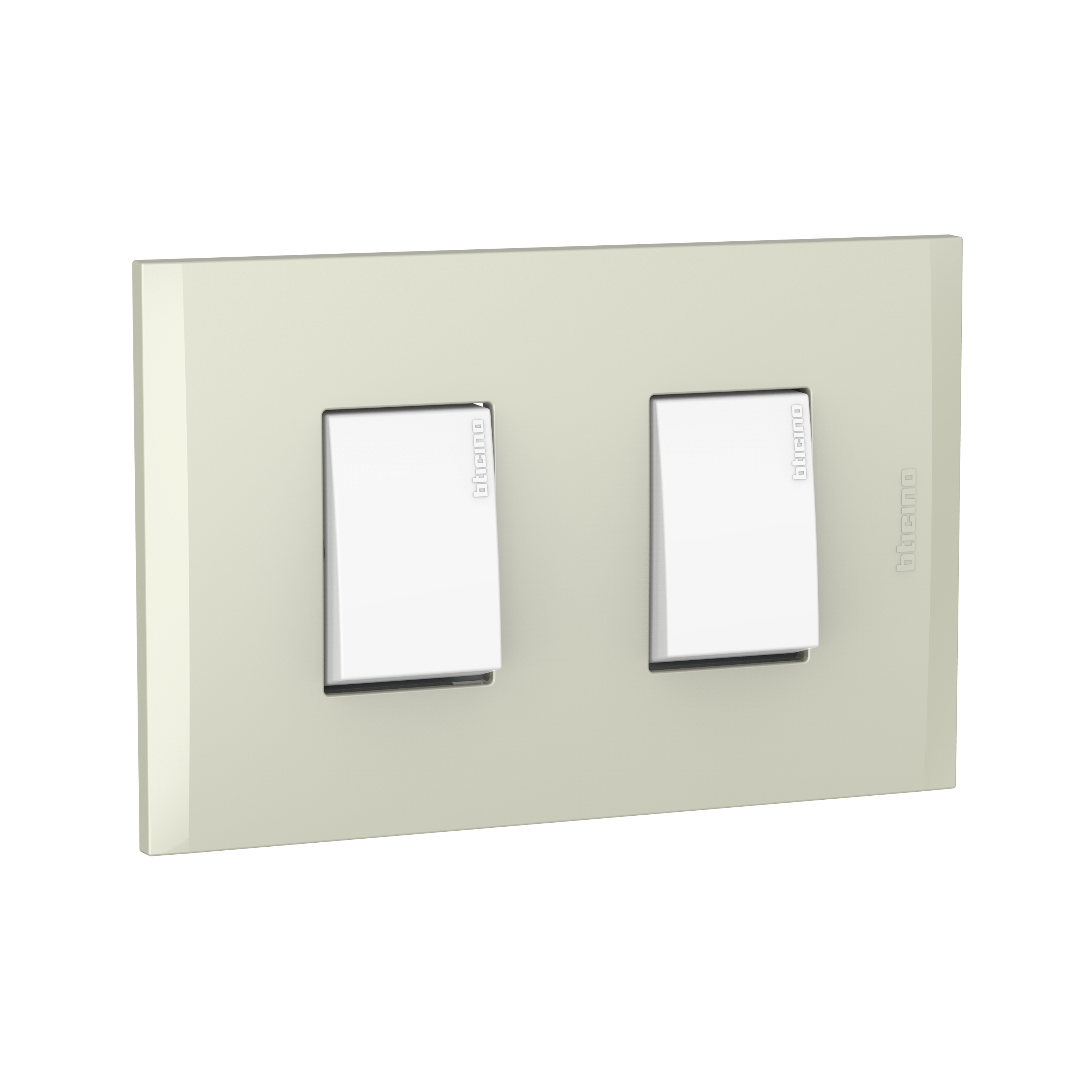 Interruptor Doble 10AX Blanco PL1+1P Per AF2200EBNA — BTicino — Bticino