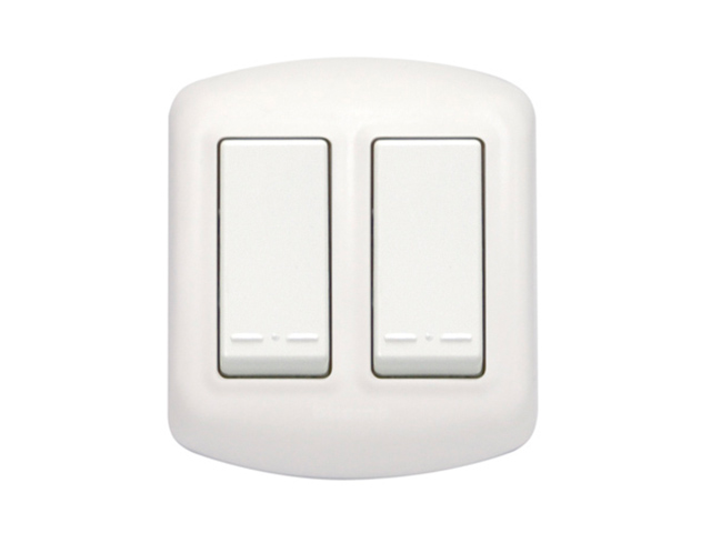 Interruptor (9/15) Modus Plus Sobrepuesta Casquete Color Blanco CAL1200BN — BTicino — Bticino