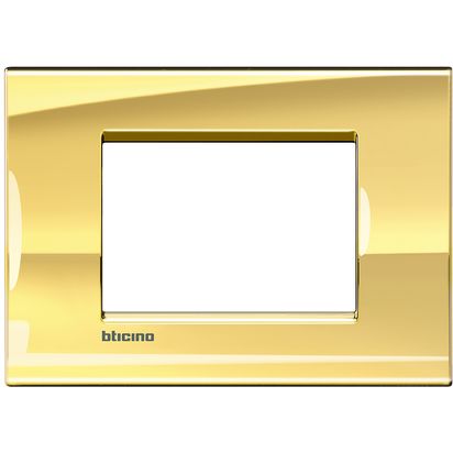 Tapa L&L Rectangular 3P Oro Frio LNA4803OA — BTicino — Bticino