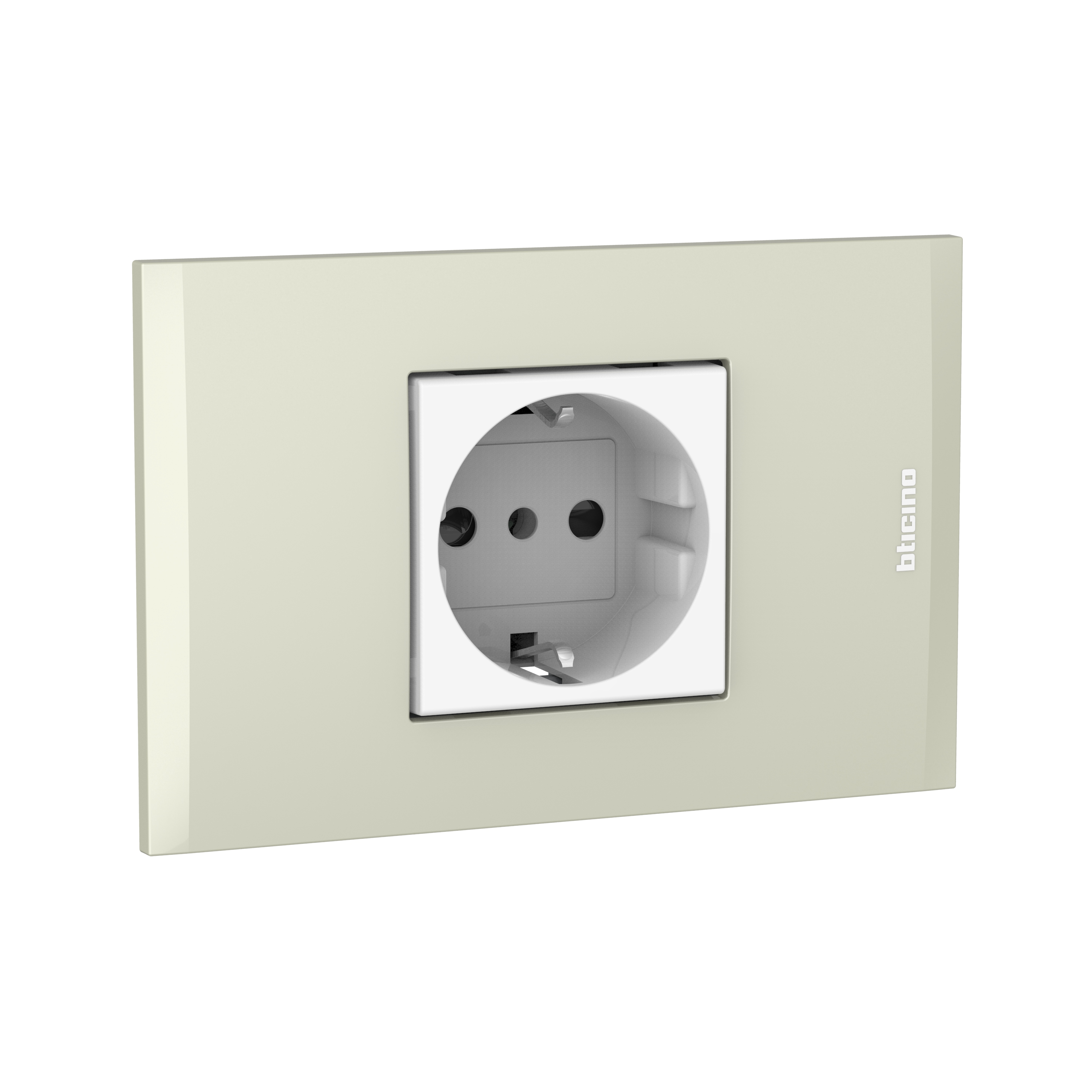 Toma Schuko 10/16A Blanca PL2P Perla AF2140EBNA — BTicino — Bticino