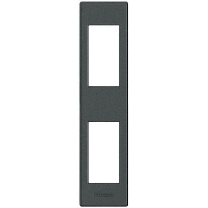 Placas para Perfiles 2 Modulos Livinglight Color Antracita LND4812AR — BTicino — Bticino