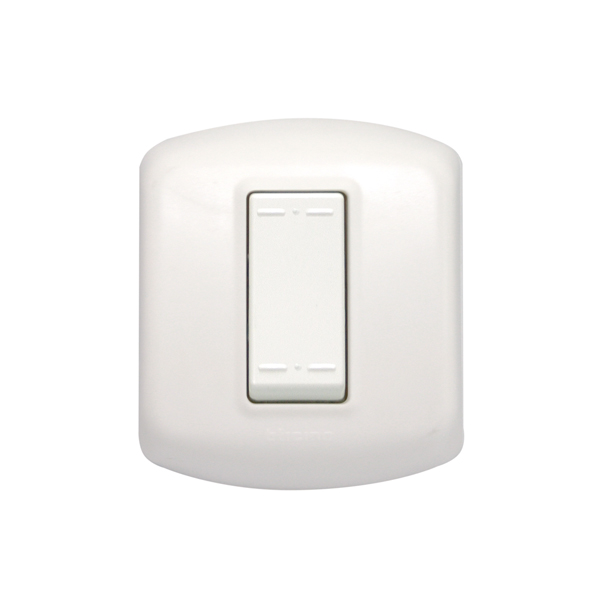 Interruptor( 9/24) Modus Plus Sobrepuesta Casquete Color Blanco CAL1101BN — BTicino — Bticino
