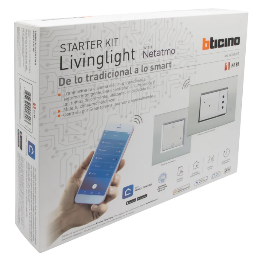 Starterkit Livinglight With Netatmo + Dimmer Conectado N1000KIT — BTicino — Bticino