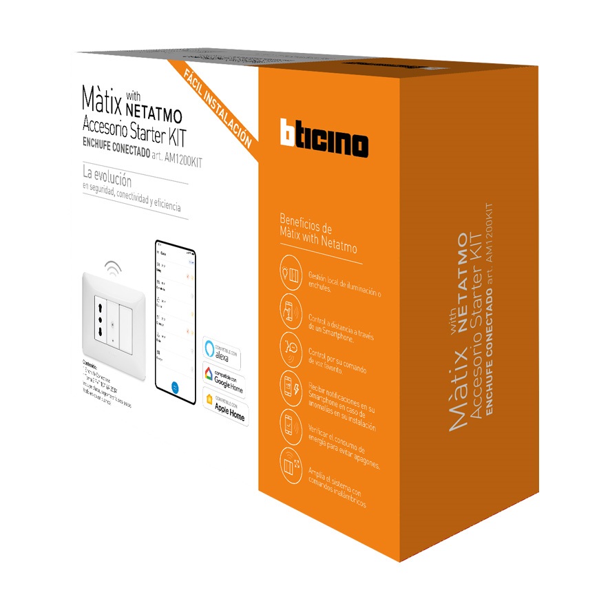 Complemento Starterkit Matix B/netatmo Enchufe Conectado AM1200KIT — BTicino — Bticino