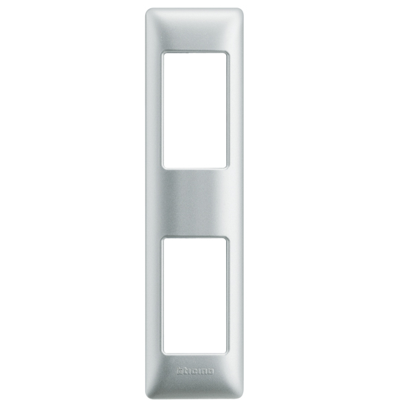Placa Tecnopolimero Matix 2 Modulos para Perfil Color Plata AM4811_2SL — BTicino — Bticino