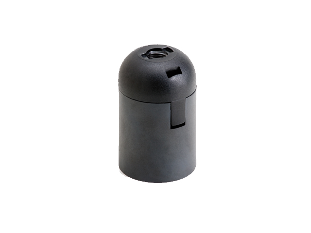 Portalamparas para Rosca E-27 con Bornes Automaticos Color Negro S771NF — BTicino — Bticino