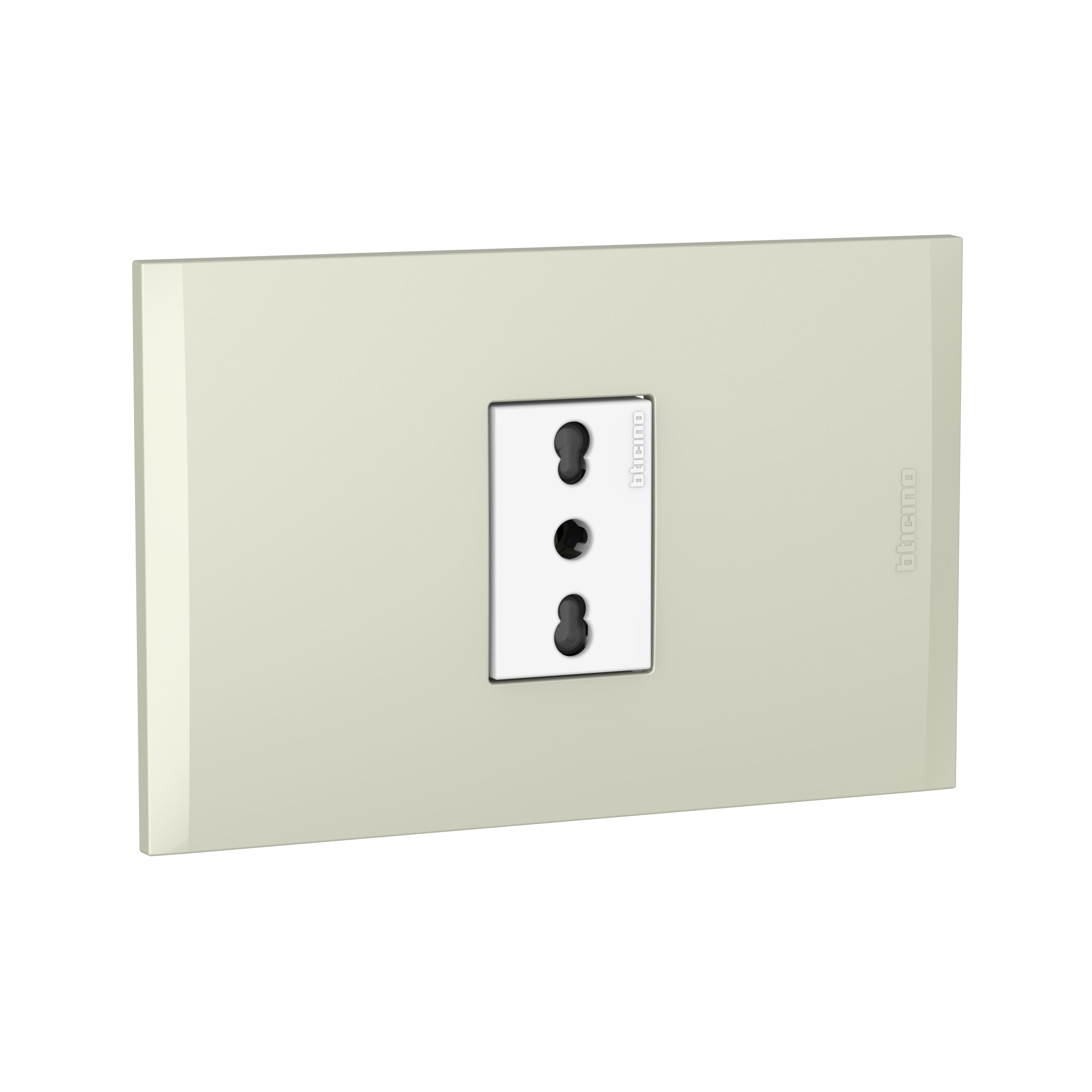 Toma 10A/16A Blanco PL1P Perla AF2180E1BNA — BTicino — Bticino