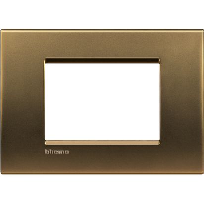 Tapa L&L Rectangular 3P Bronce LNA4803BZ — BTicino — Bticino